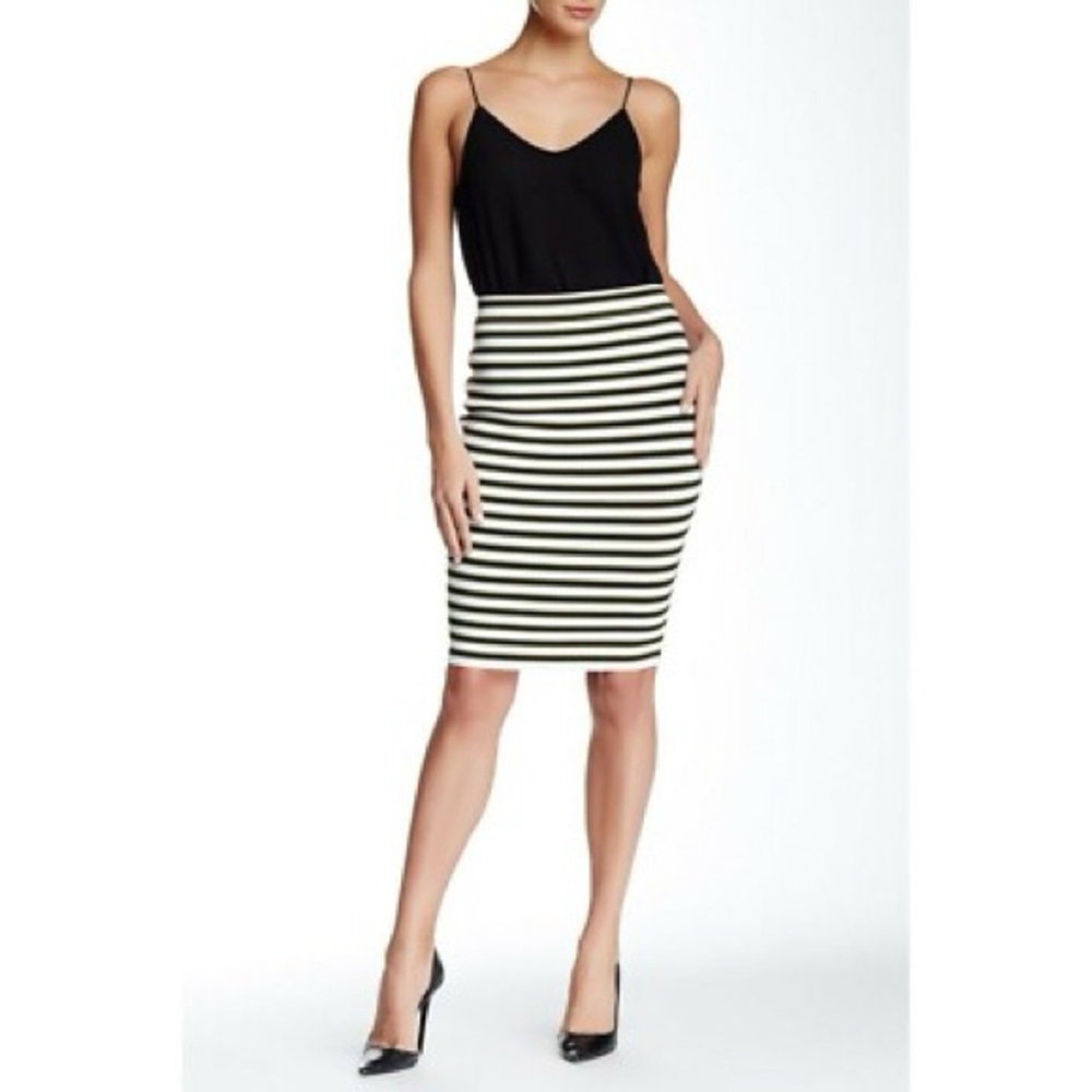 A.L.C. Marilyn Knit Stripe Pull on Skirt - Picture 2 of 7